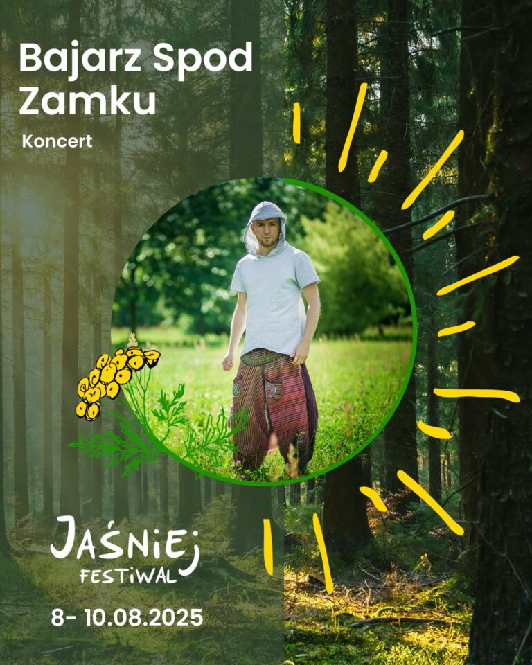 Bajarz Spod Zamku na festiwalu Jaśniej ze swoim koncertem na scenie wrotycz