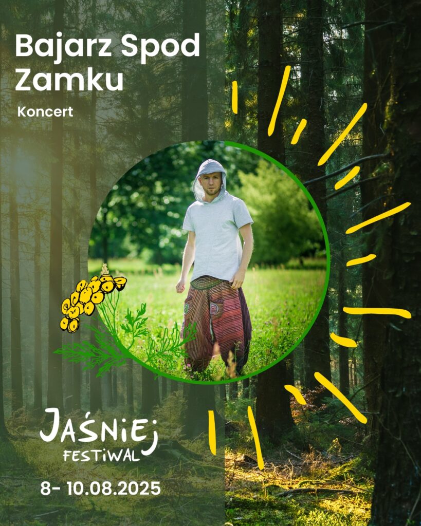 Bajarz Spod Zamku na festiwalu Jaśniej ze swoim koncertem na scenie wrotycz